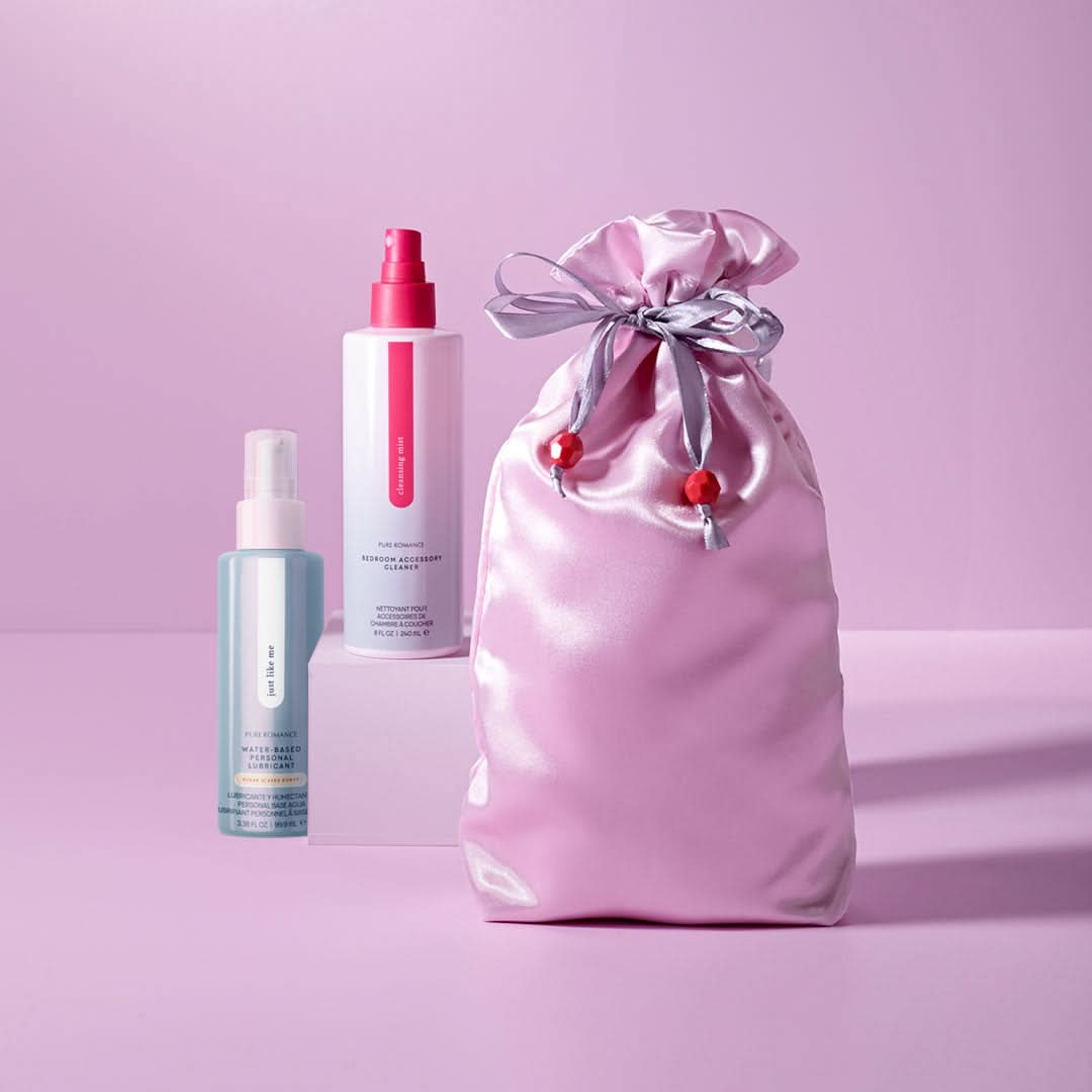 Toy Tote, Lubricant, & Cleaner Bundle  Pure Romance