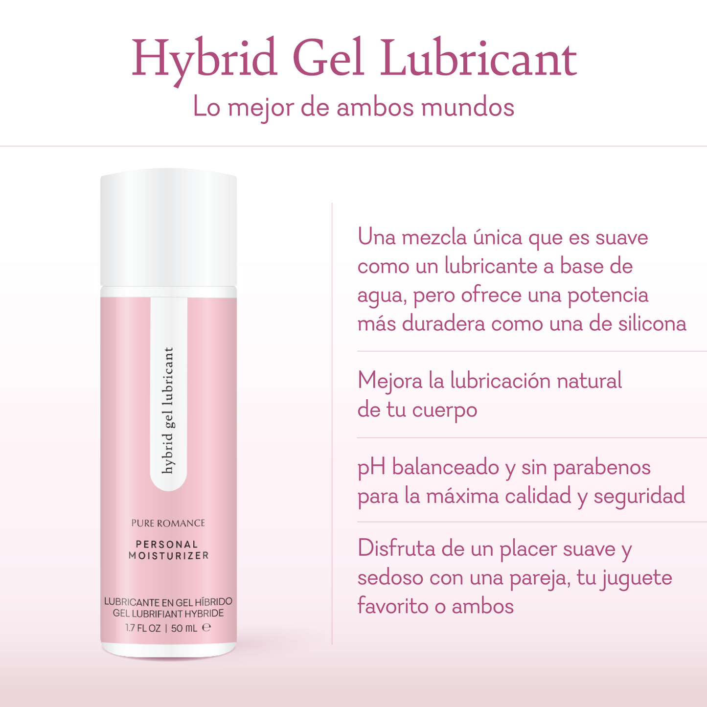 Hybrid Gel Lubricant by Pure Romance