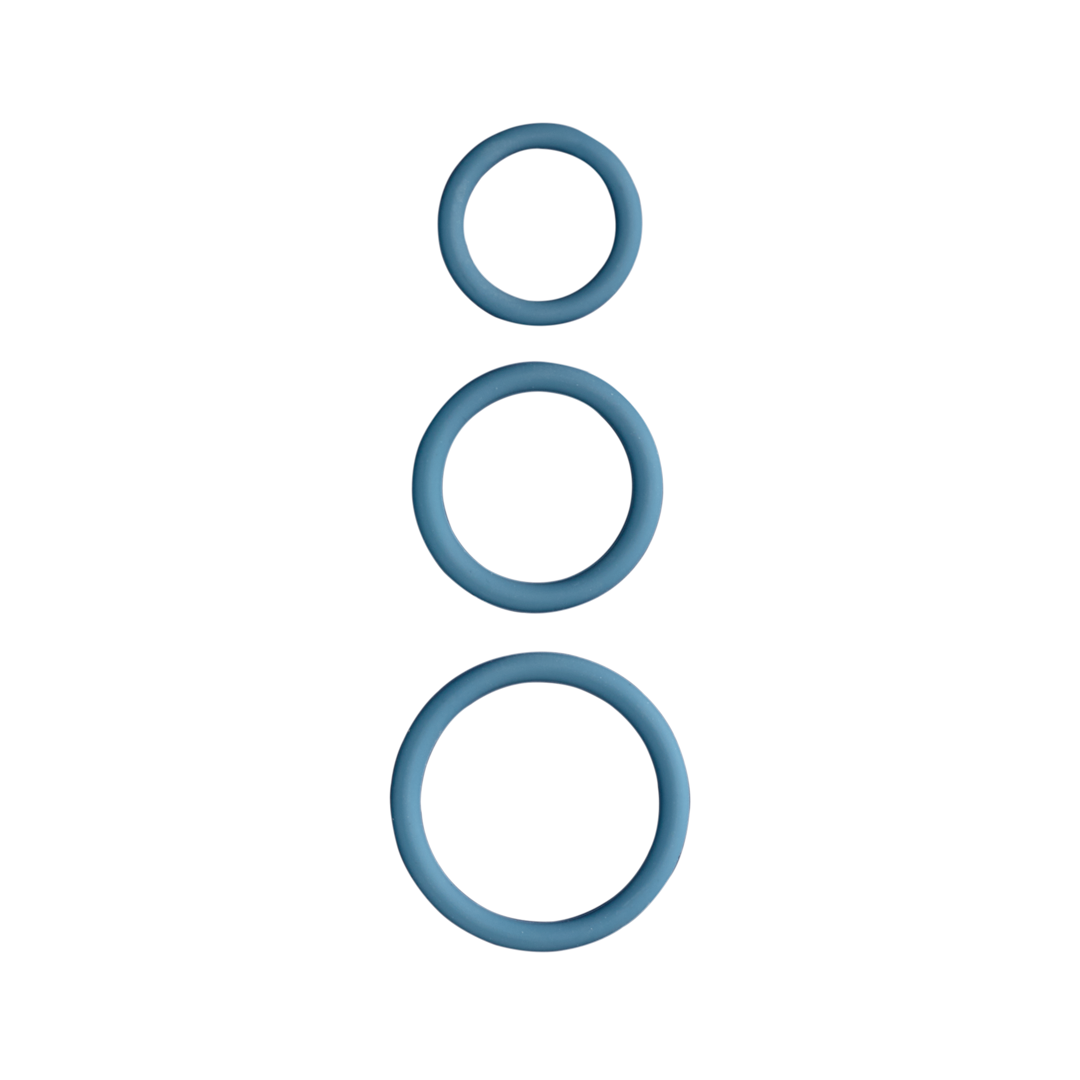 Silicone Penis Ring Set Pure Romance Silicone Penis Ring Set Pure Romance