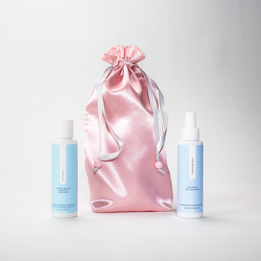 Paquete de bolsa para juguetes, lubricante y limpiador