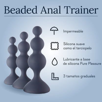 Beaded Anal Trainer Kit Infographic Spanish 2 Pure Romance
