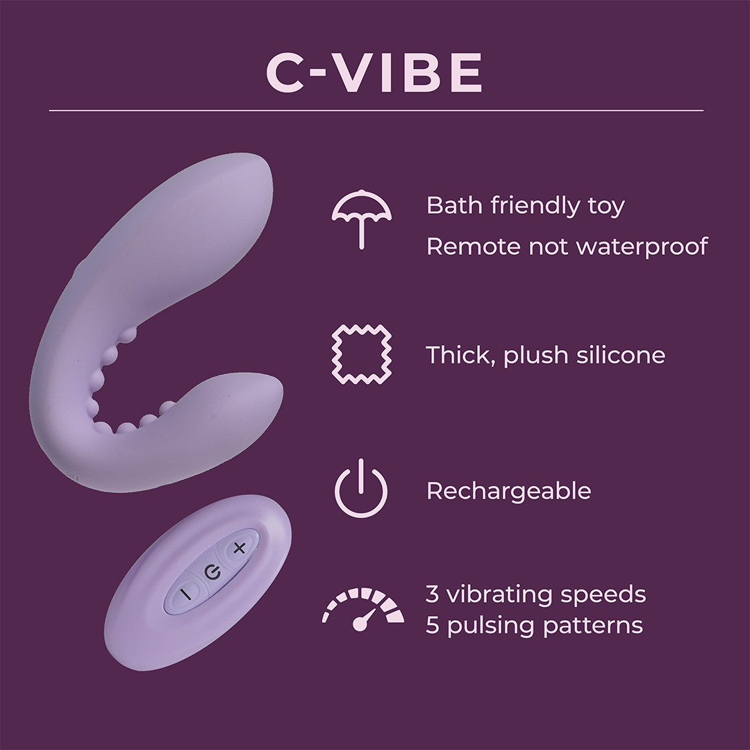 C-Vibe Vibrator Infographic Pure Romance