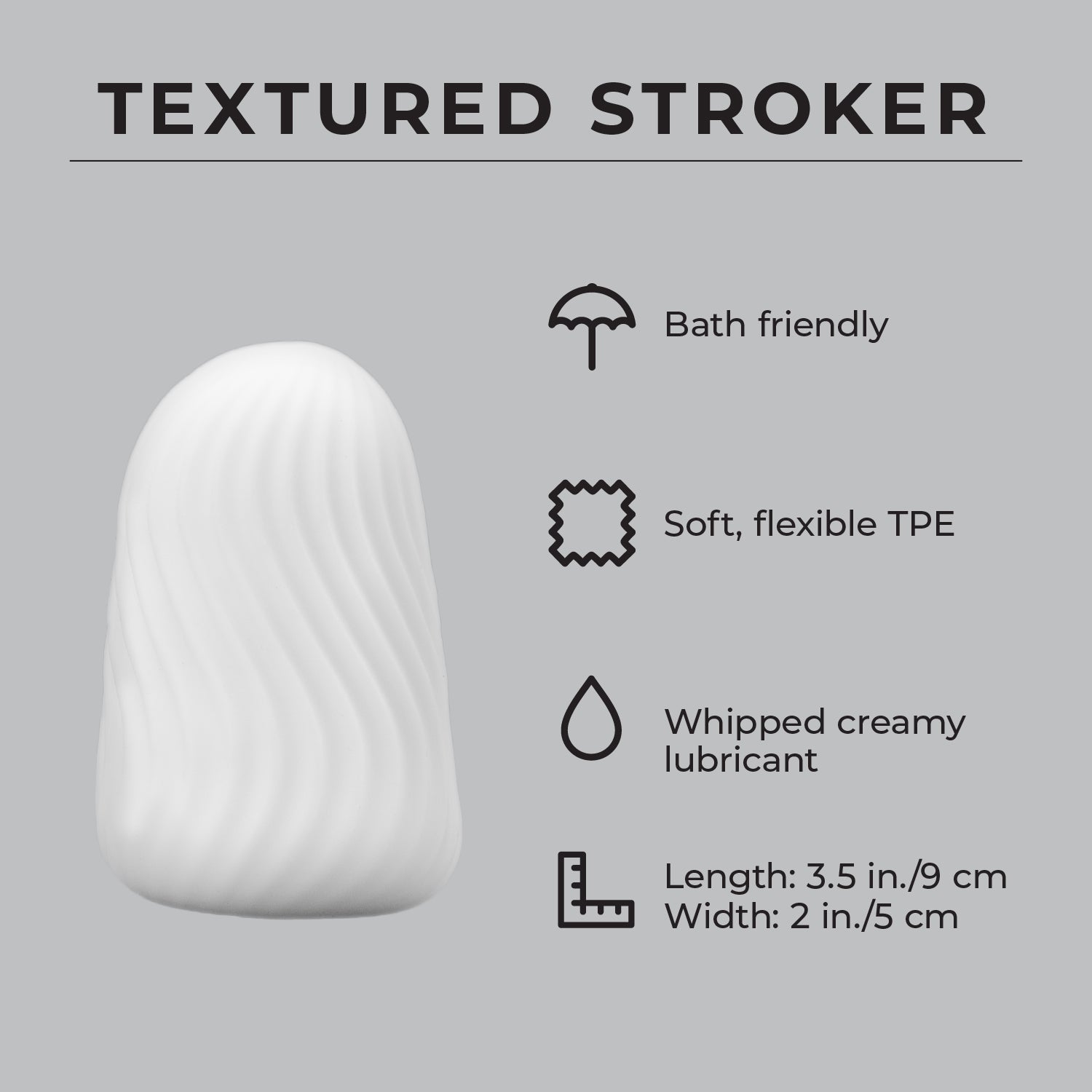 Textured Stroker Pure Romance Infographic