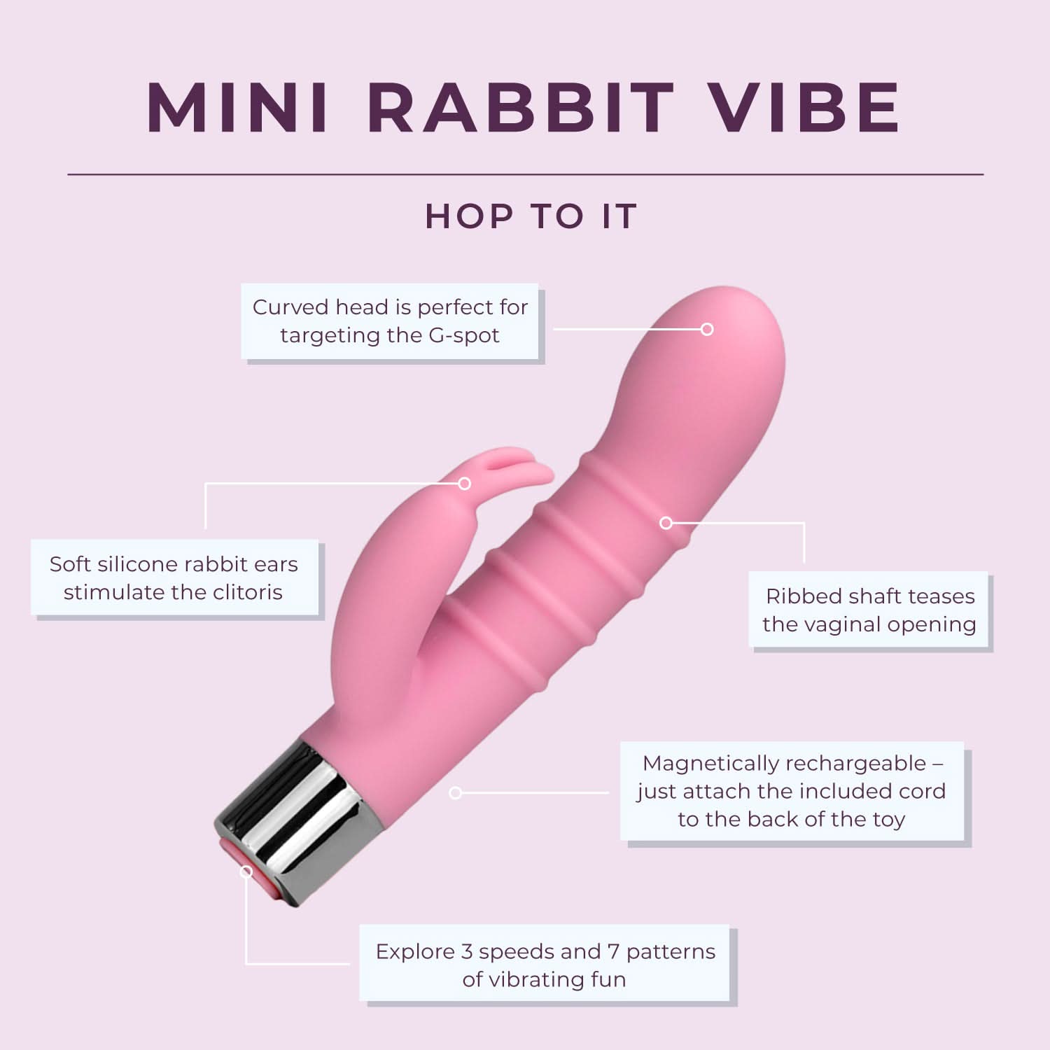 Mini Rabbit Vibe Pure Romance Mini Rabbit Vibe Pure Romance