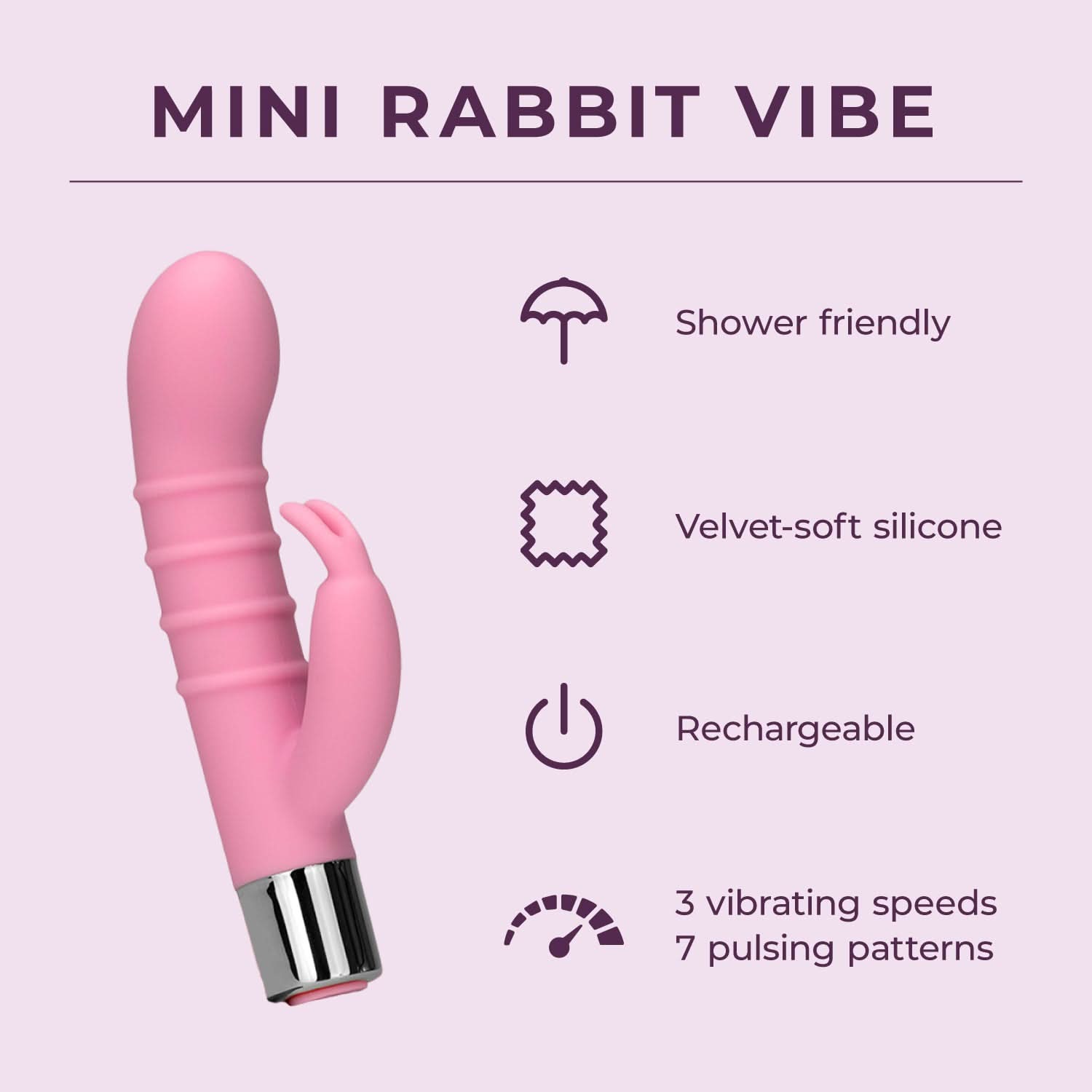 Mini Rabbit Vibe Pure Romance Mini Rabbit Vibe Pure Romance