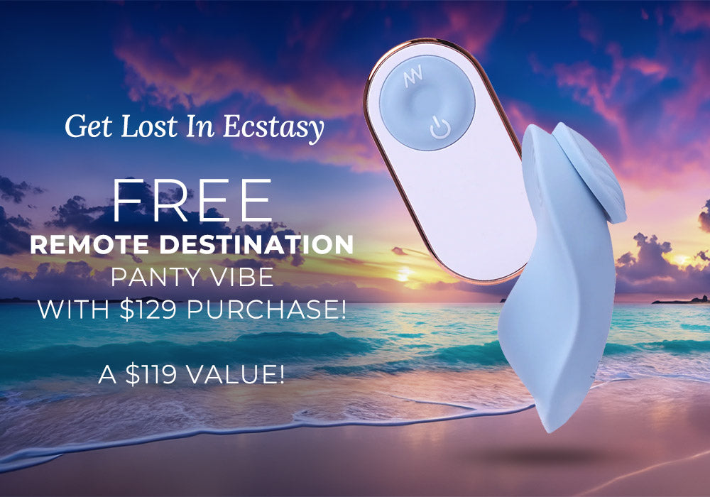 free remote destination with $129 purchase at pure romance