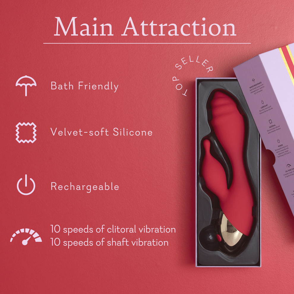 Main Attraction Dual Vibrator from Pure Romance